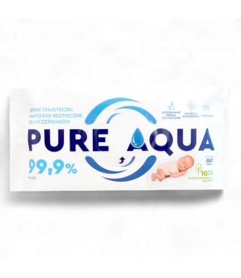 PURE AQUA WIPES 99,9% wody...