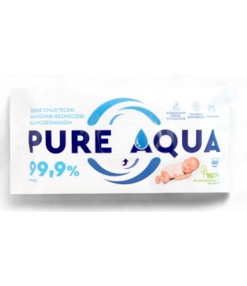 PURE AQUA WIPES 99,9% wody...