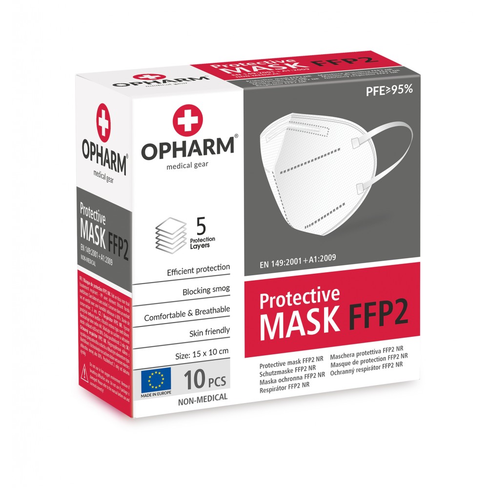 Maska Ochronna FFP2 10 sztuk biała...