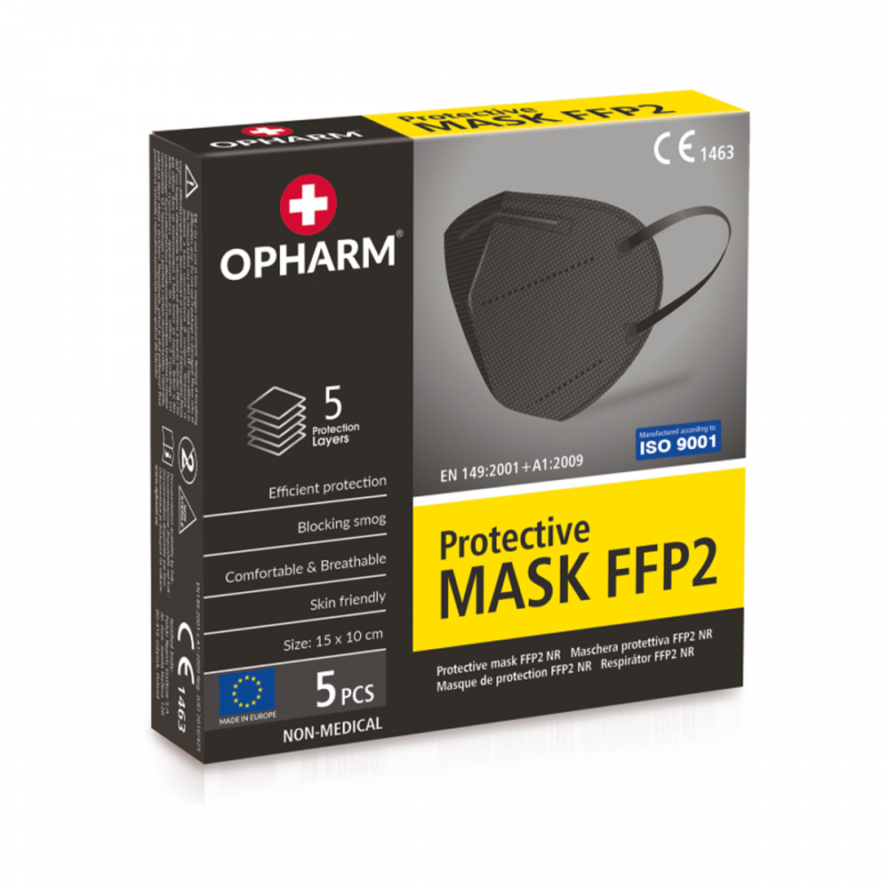 Maska Ochronna FFP2 5 sztuk czarna...