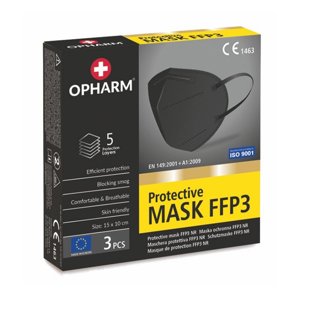 Maska Ochronna FFP3 3szt czarna...